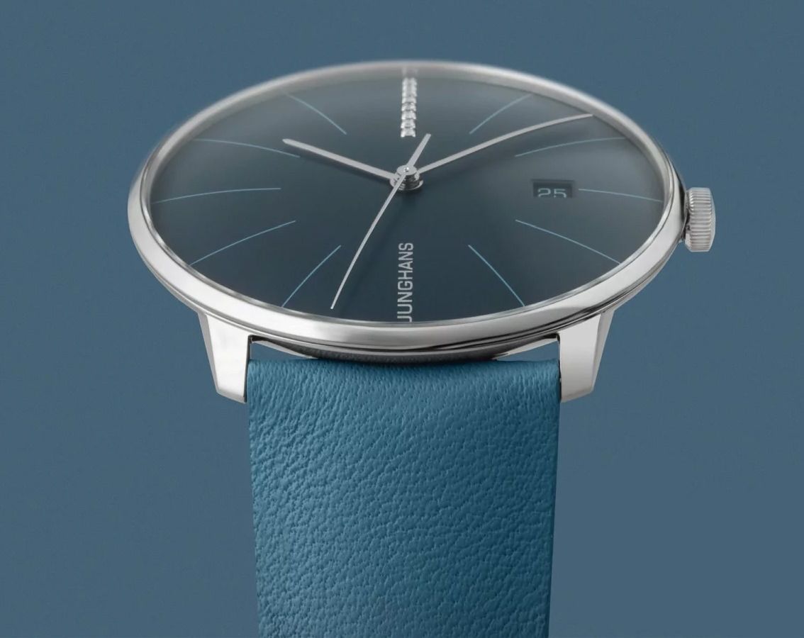 Junghans Meister Meister fein Automatic Blue Dial 39.5 mm Automatic Watch For Men - 5