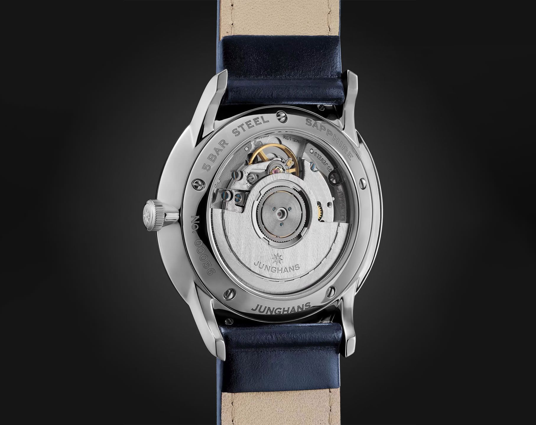 Junghans Meister Worldtimer 40.4 mm Watch in Blue Dial For Men - 3