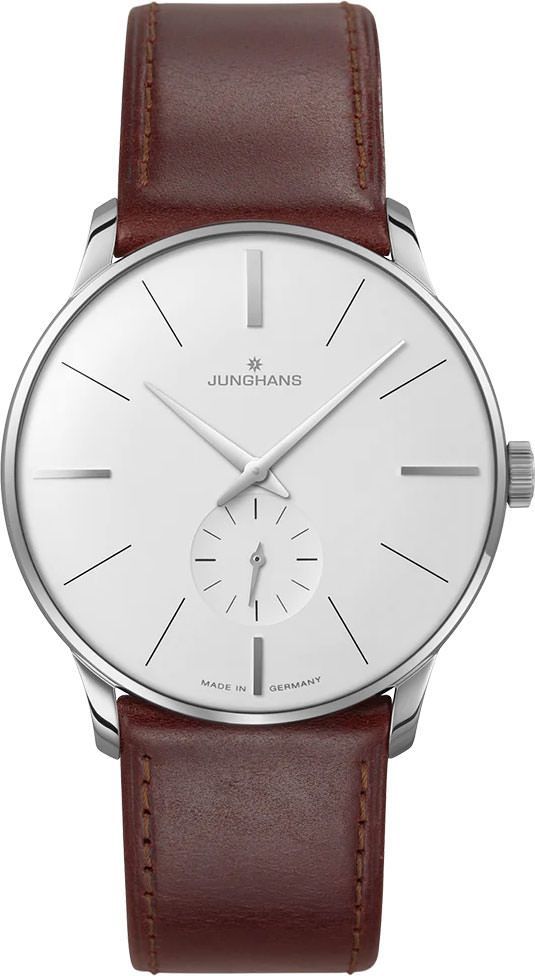 Junghans Meister Meister Hand Winding Silver Dial 37.7 mm Manual Winding Watch For Men - 1