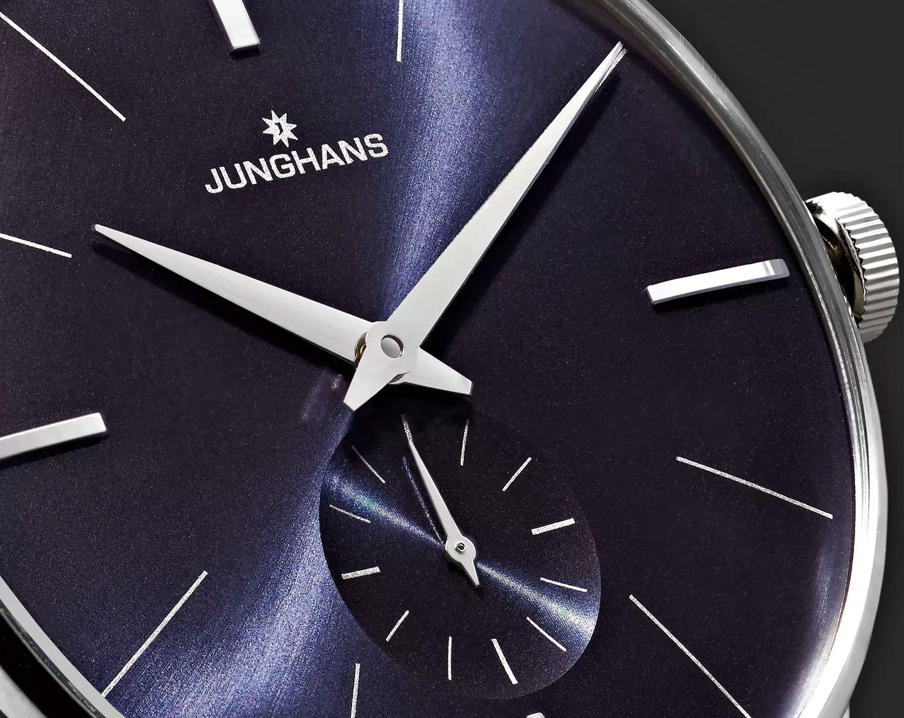 Junghans Meister Meister Hand Winding Blue Dial 37.7 mm Manual Winding Watch For Men - 2