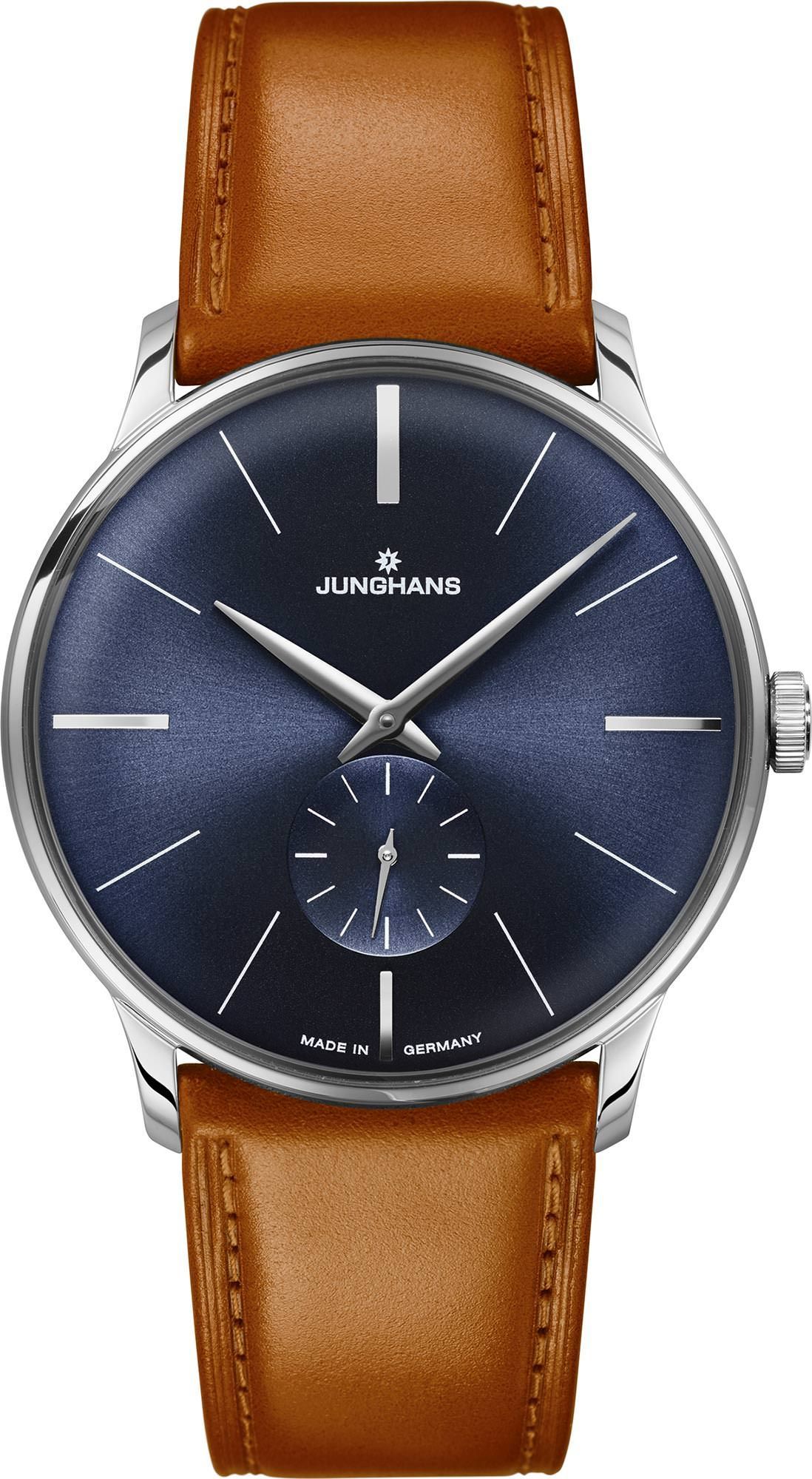 Junghans Meister Meister Hand Winding Blue Dial 37.7 mm Manual Winding Watch For Men - 1