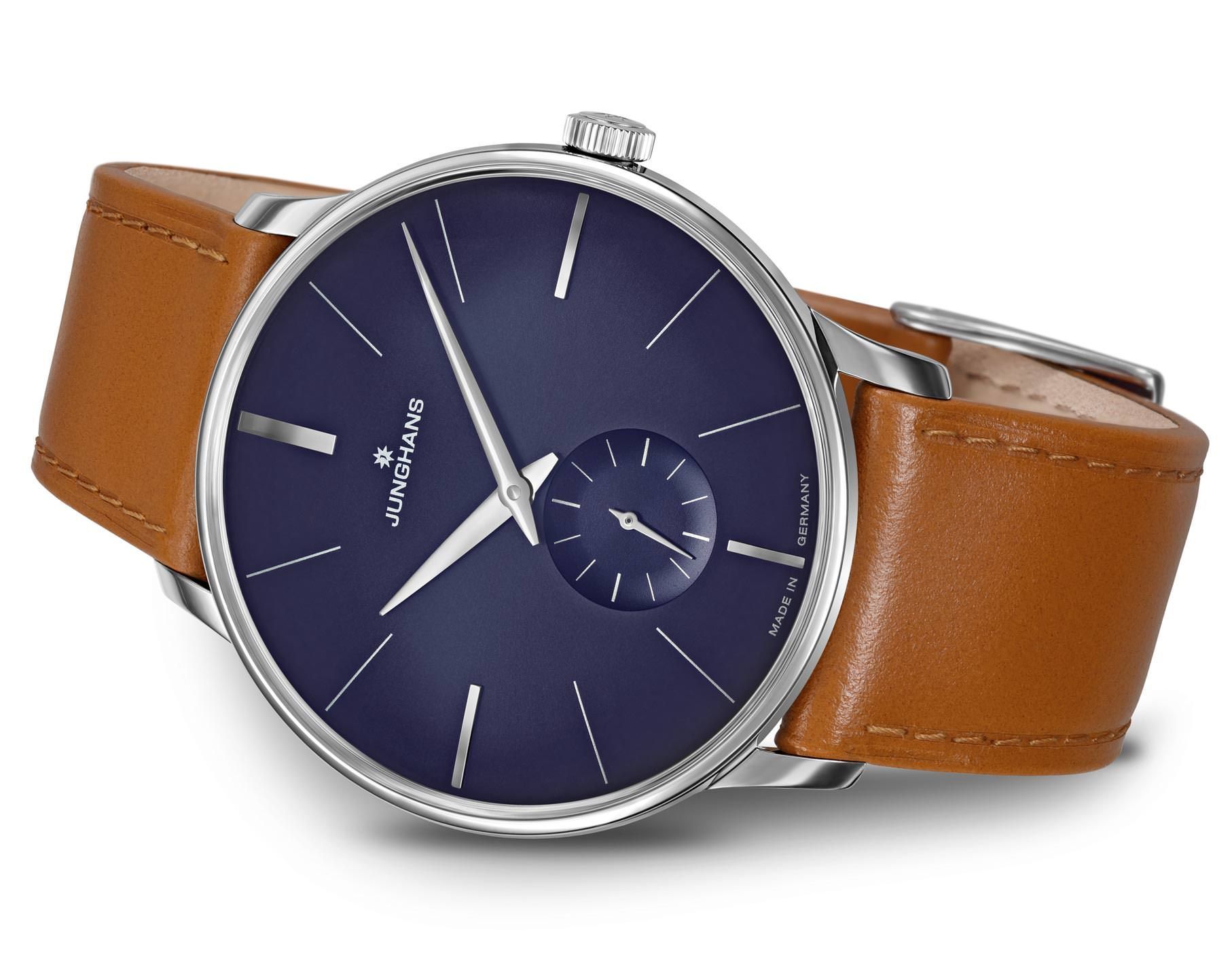 Junghans Meister Meister Hand Winding Blue Dial 37.7 mm Manual Winding Watch For Men - 3