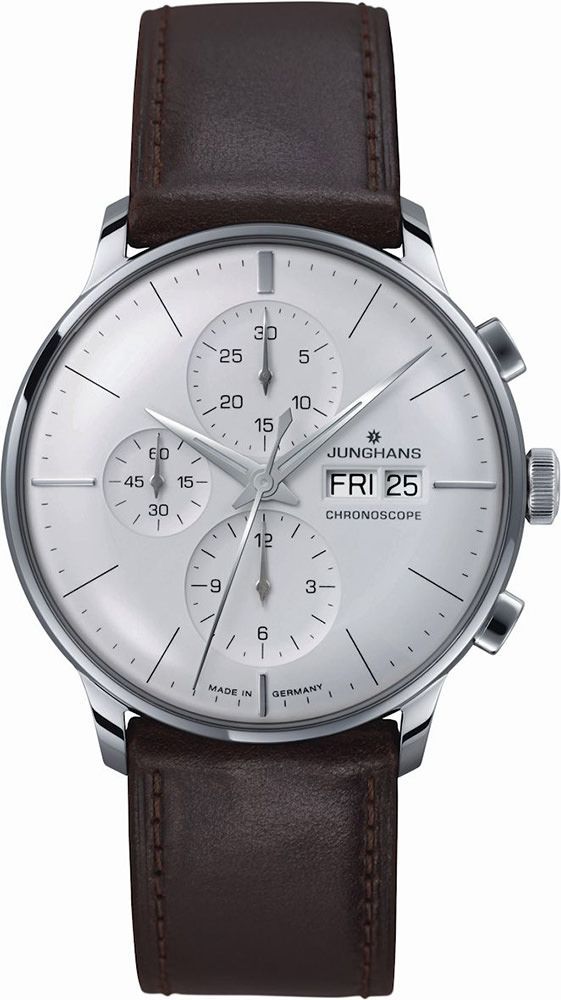 Junghans Meister Chronoscope Silver Dial 40.7 mm Automatic Watch For Men - 1