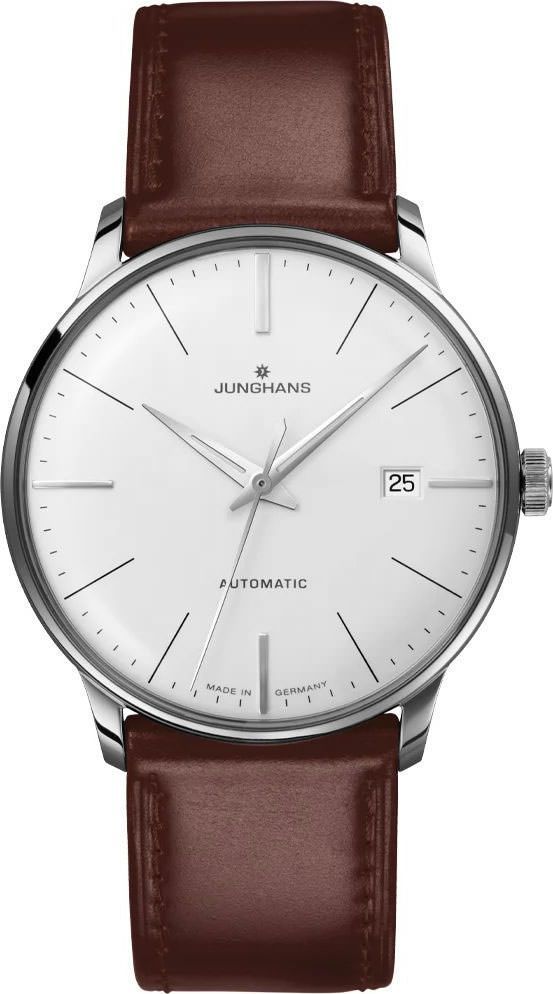 Junghans Meister Meister Classic White Dial 38.4 mm Automatic Watch For Men - 1