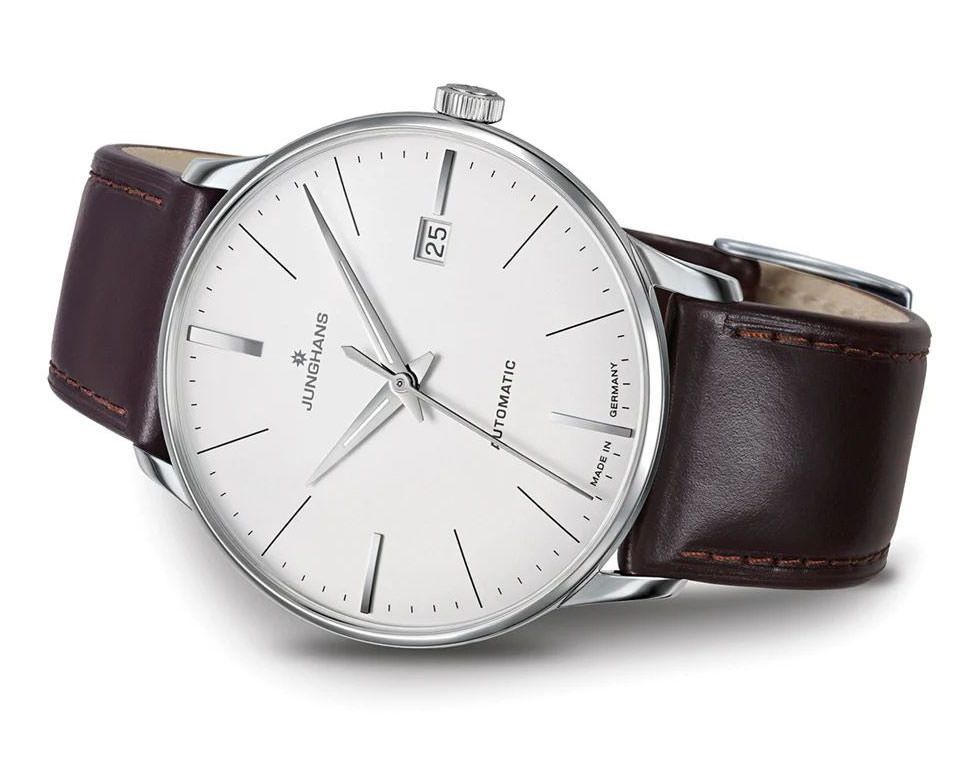 Junghans Meister Meister Classic White Dial 38.4 mm Automatic Watch For Men - 3