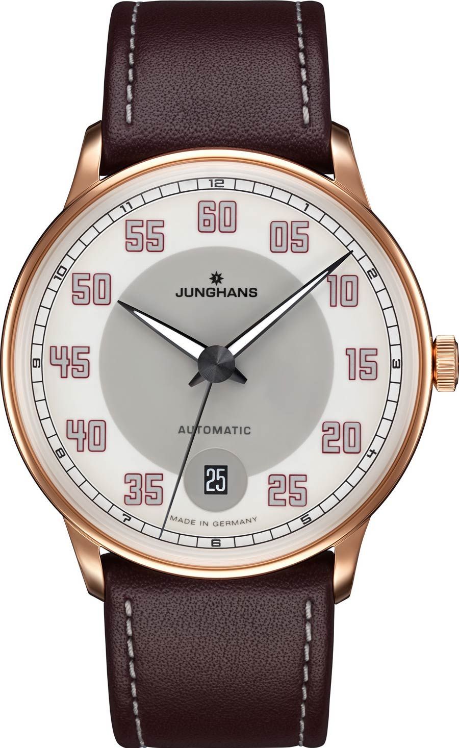 Junghans Meister Driver Automatic White Dial 38.4 mm Automatic Watch For Men - 1