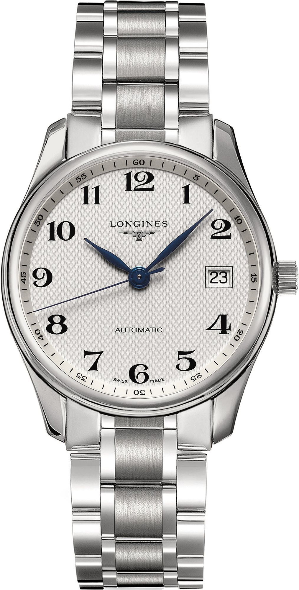 Longines  36 mm Watch in Silver Dial For Men - 1