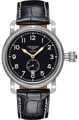 Longines Heritage  Black Dial 41 mm Automatic Watch For Men - 1