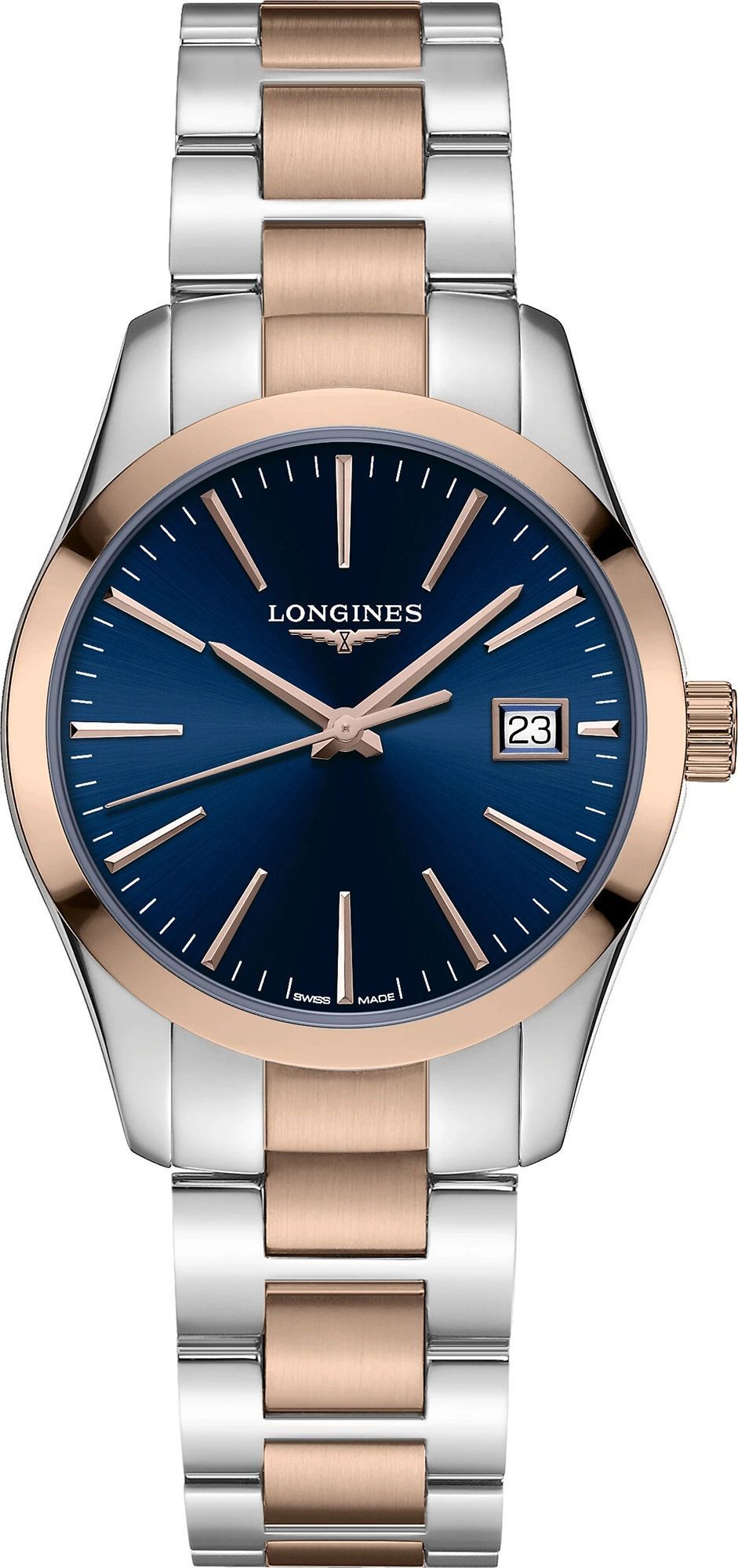 Longines  34 mm Watch in Blue Dial For Women - 1