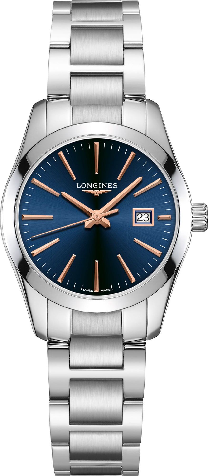 Longines Conquest Conquest Classic Blue Dial 29.5 mm Quartz Watch For Women - 1