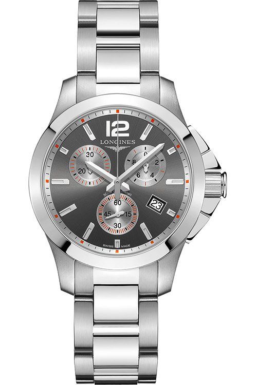 Longines Conquest 36 mm Watch in Grey Dial