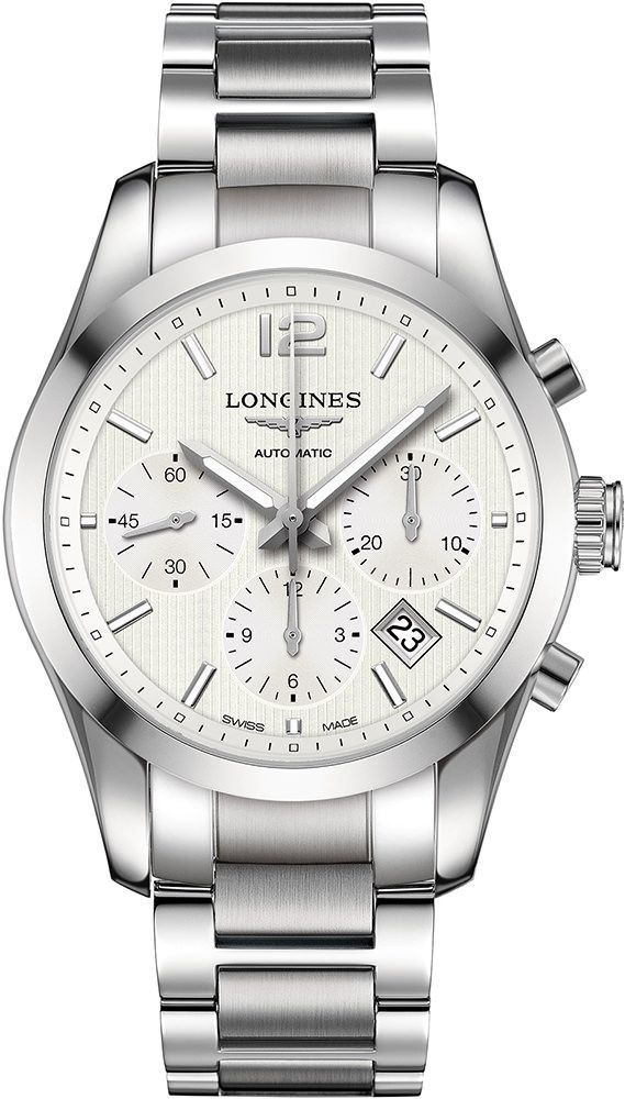 Longines Performance Conquest Classic Silver Dial 41 mm Automatic Watch For Men - 1