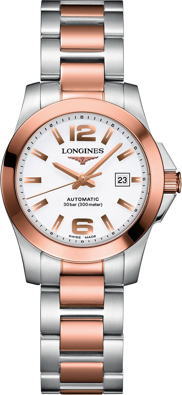Longines Conquest  White Dial 30 mm Automatic Watch For Women - 1
