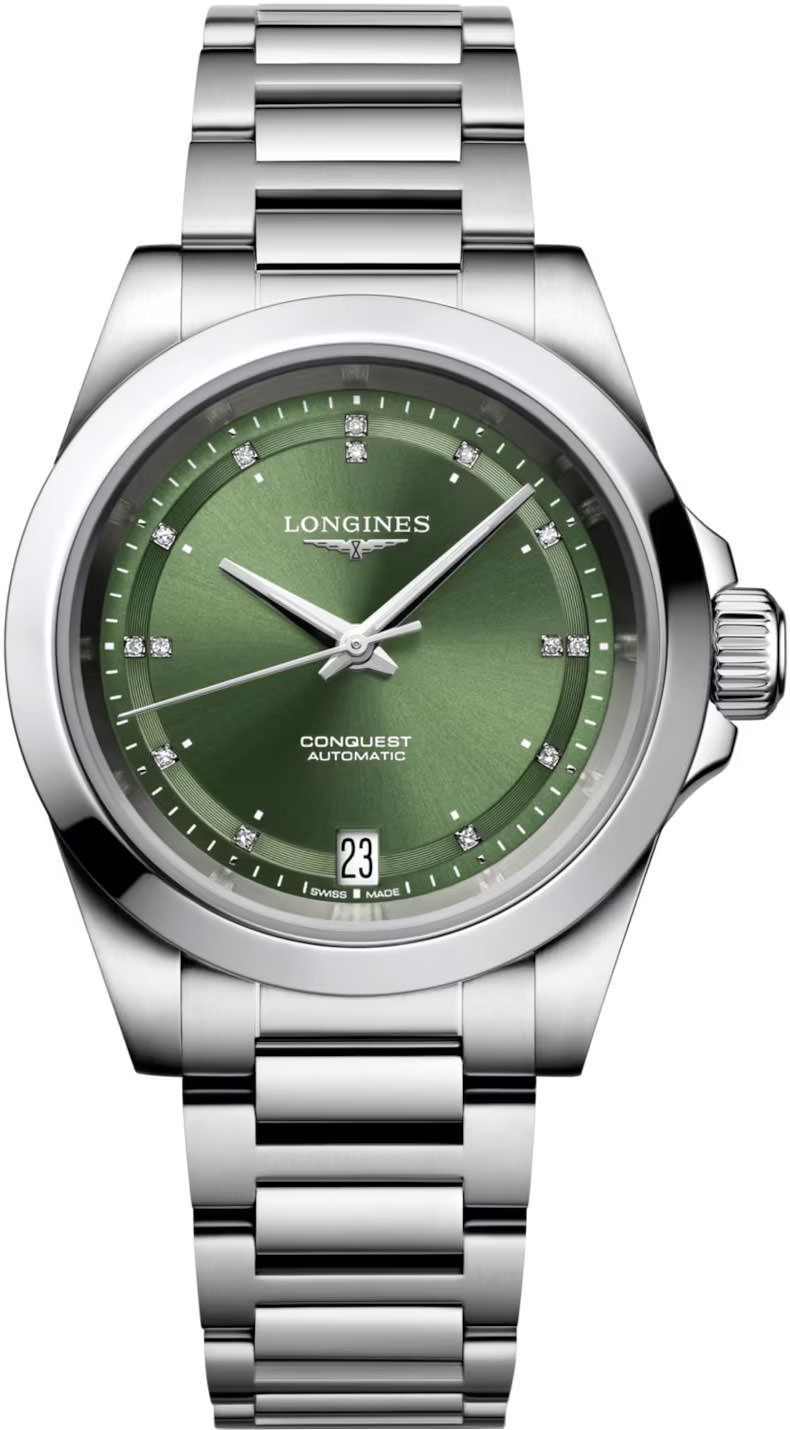 Longines Conquest  Green Dial 34 mm Automatic Watch For Women - 1