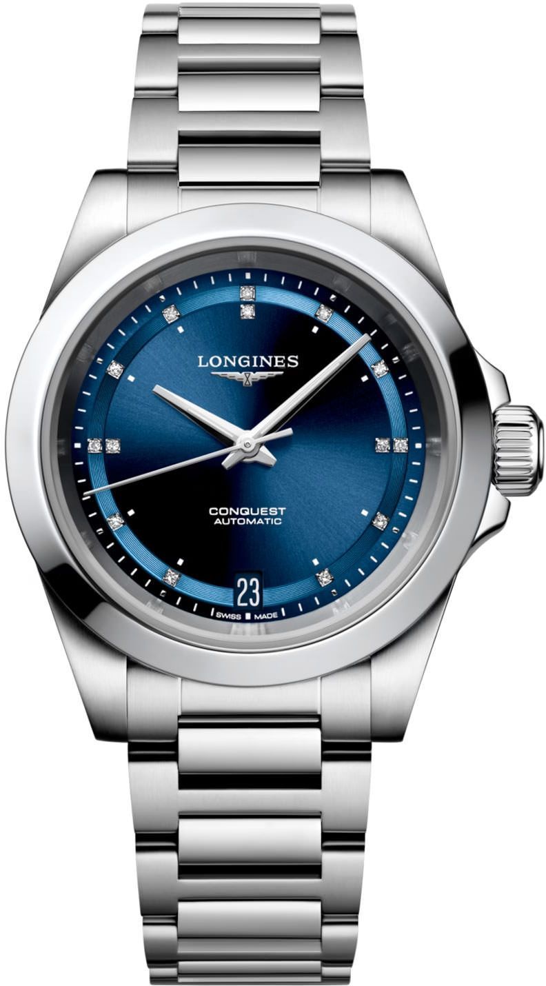 Longines Conquest  Blue Dial 34 mm Automatic Watch For Women - 1