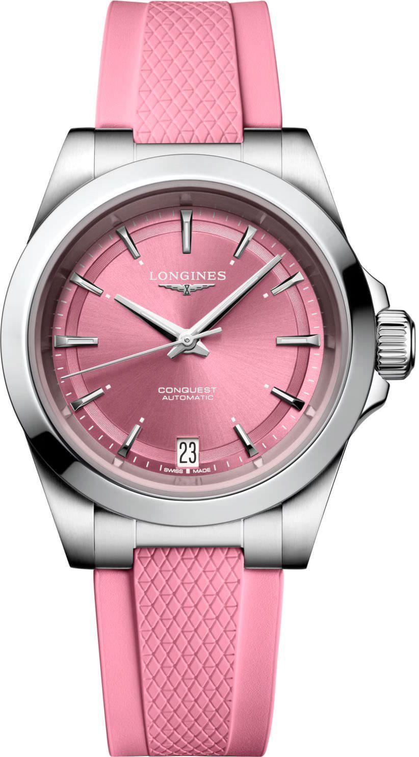 Longines Conquest Conquest Pink Dial 34 mm Automatic Watch For Women - 1