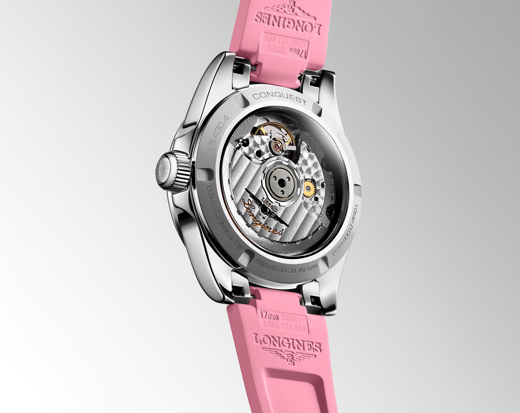 Longines Conquest Conquest Pink Dial 34 mm Automatic Watch For Women - 2
