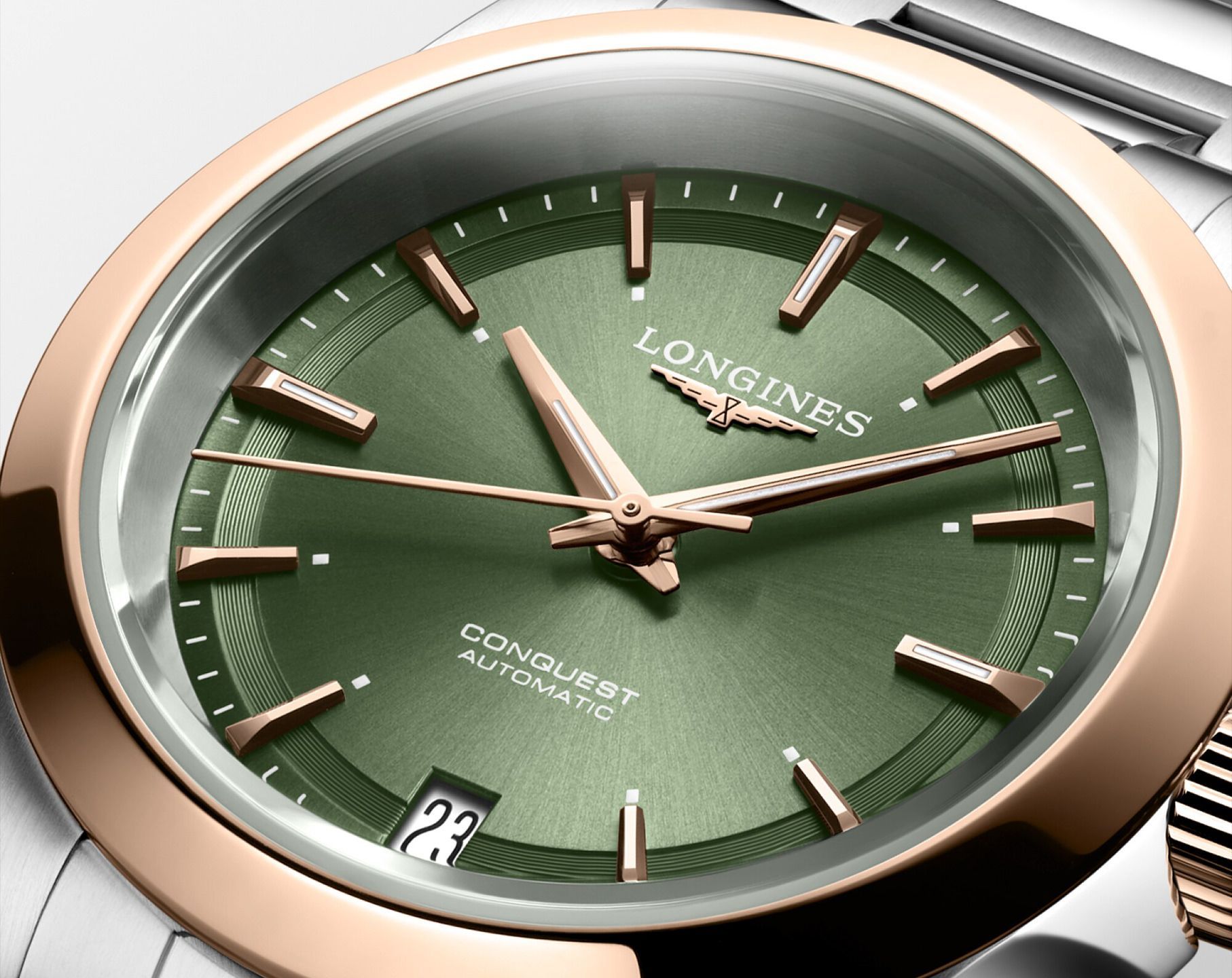 Longines Conquest Conquest Green Dial 34 mm Automatic Watch For Women - 3