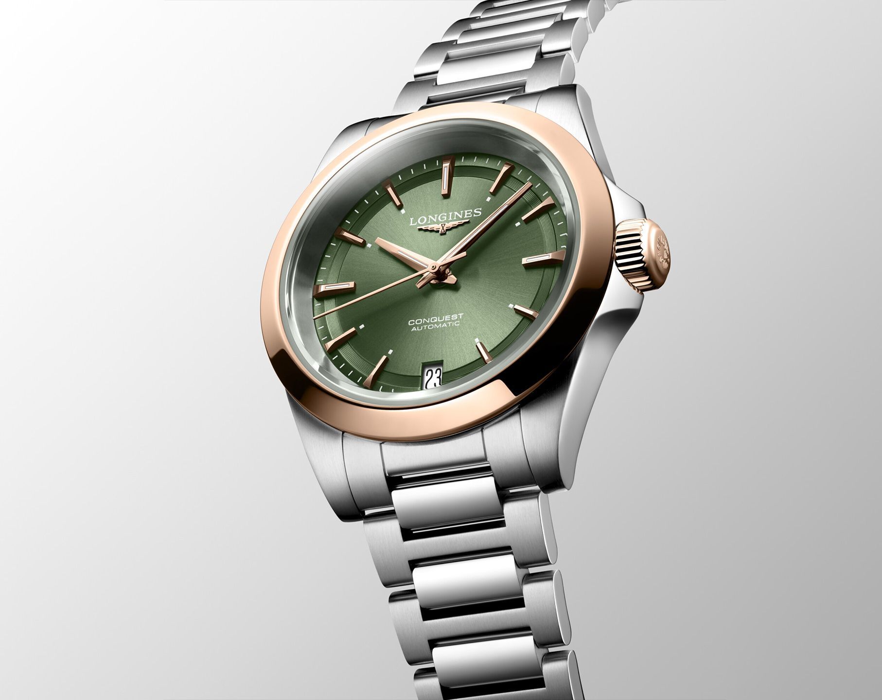 Longines Conquest Conquest Green Dial 34 mm Automatic Watch For Women - 5