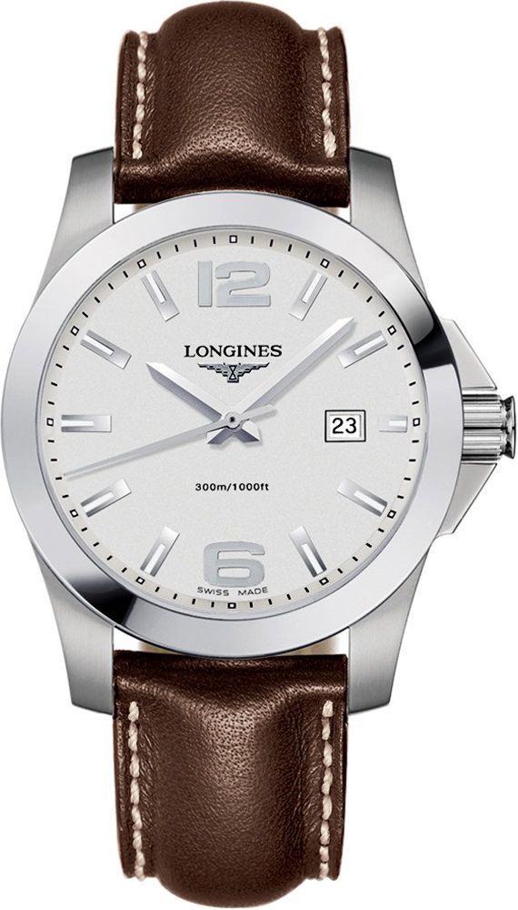 Longines Conquest  Silver Dial 41 mm Quartz Watch For Men - 1