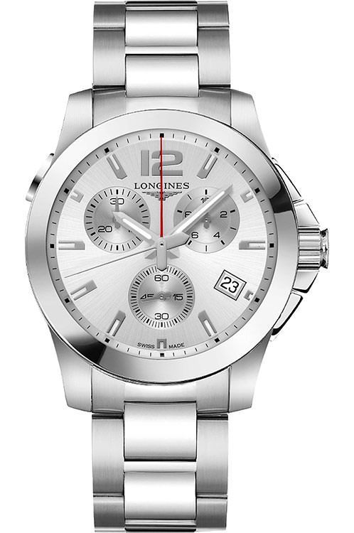 Longines Conquest 41 mm Watch in Silver Dial