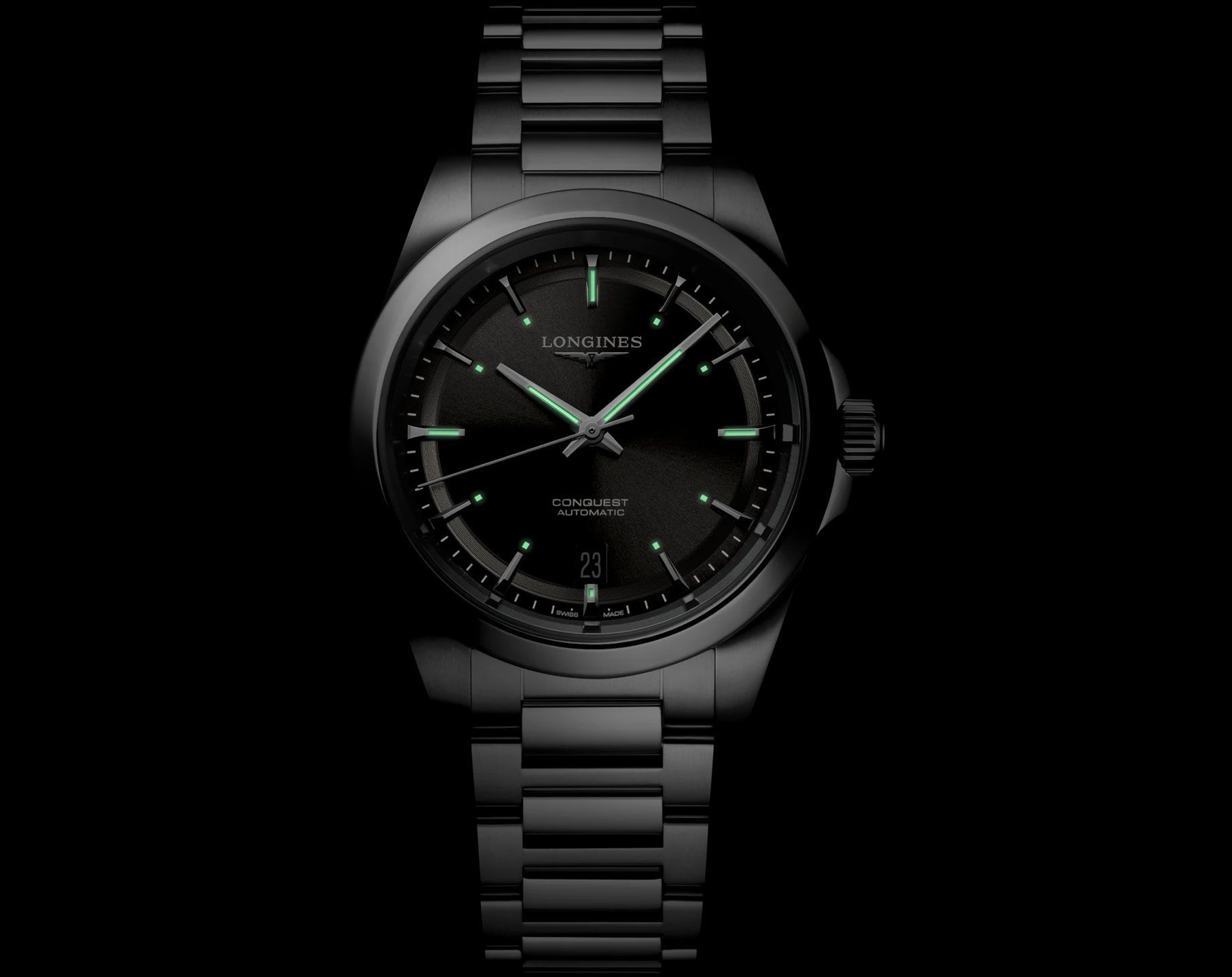 Longines Conquest Conquest Black Dial 38 mm Automatic Watch For Unisex - 7