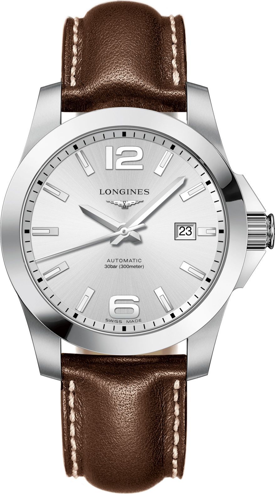 Longines Conquest  Silver Dial 41 mm Automatic Watch For Men - 1
