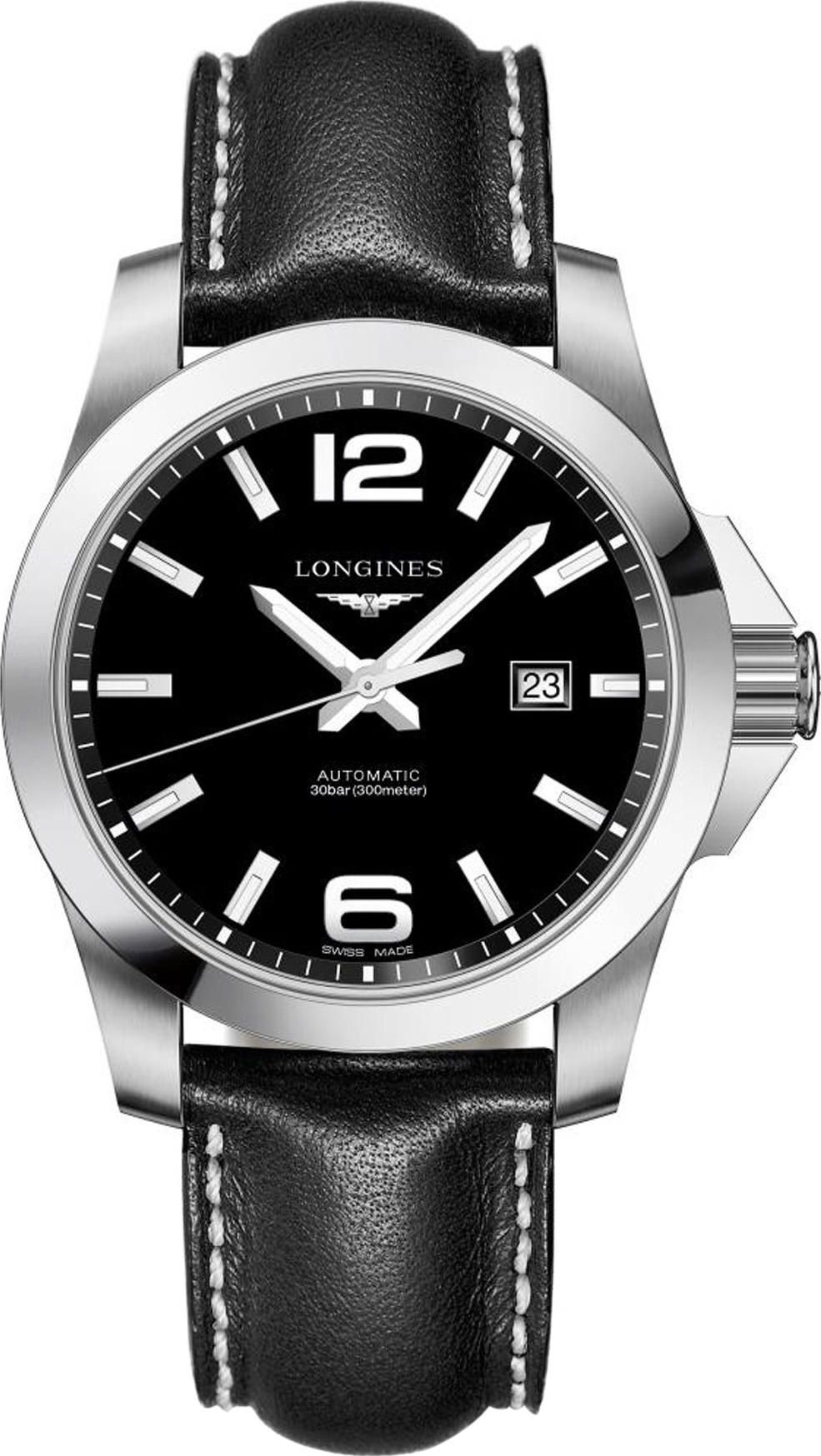 Longines Performance Conquest Black Dial 43 mm Automatic Watch For Men - 1