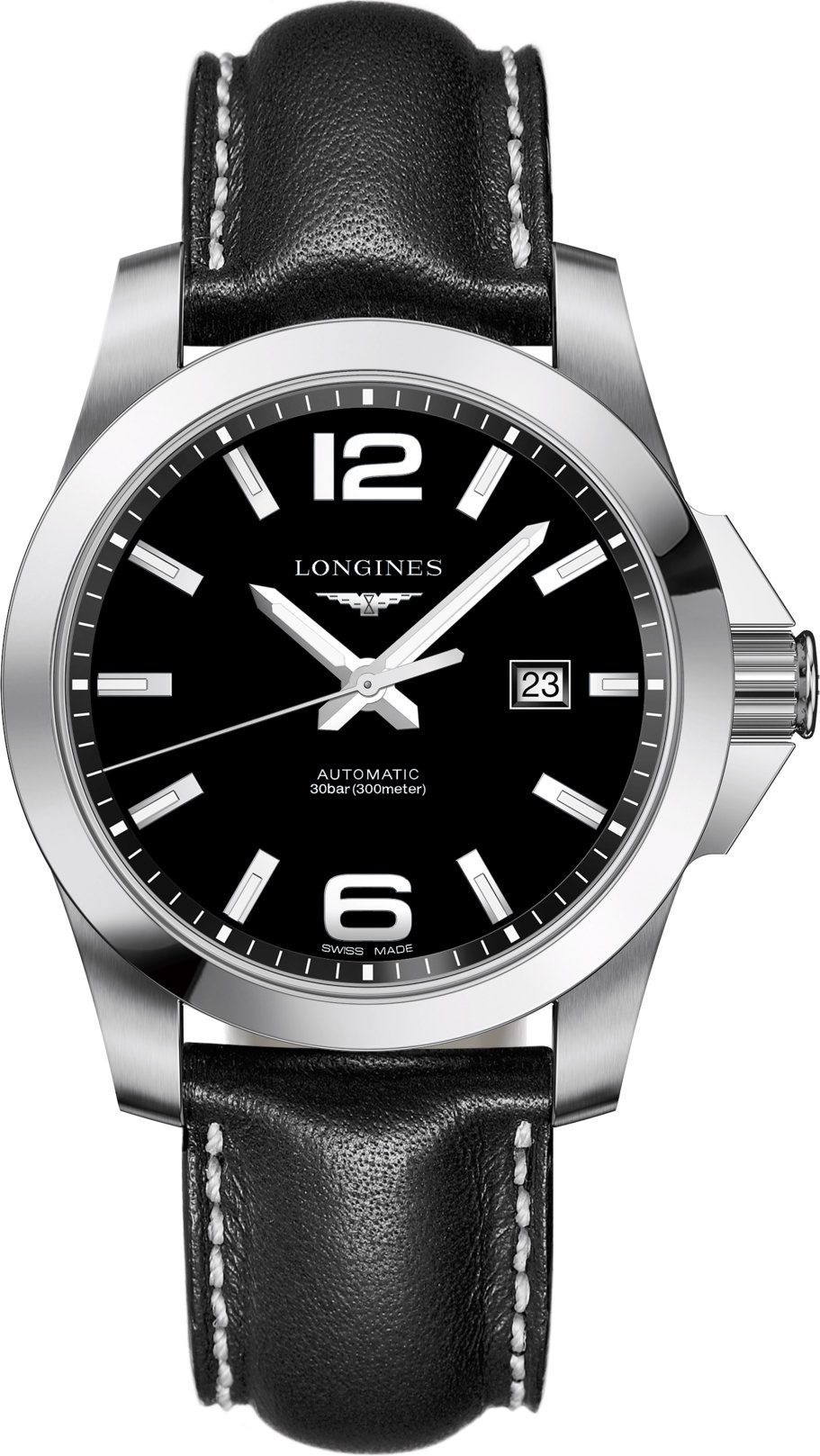 Longines Conquest  Black Dial 43 mm Automatic Watch For Men - 1