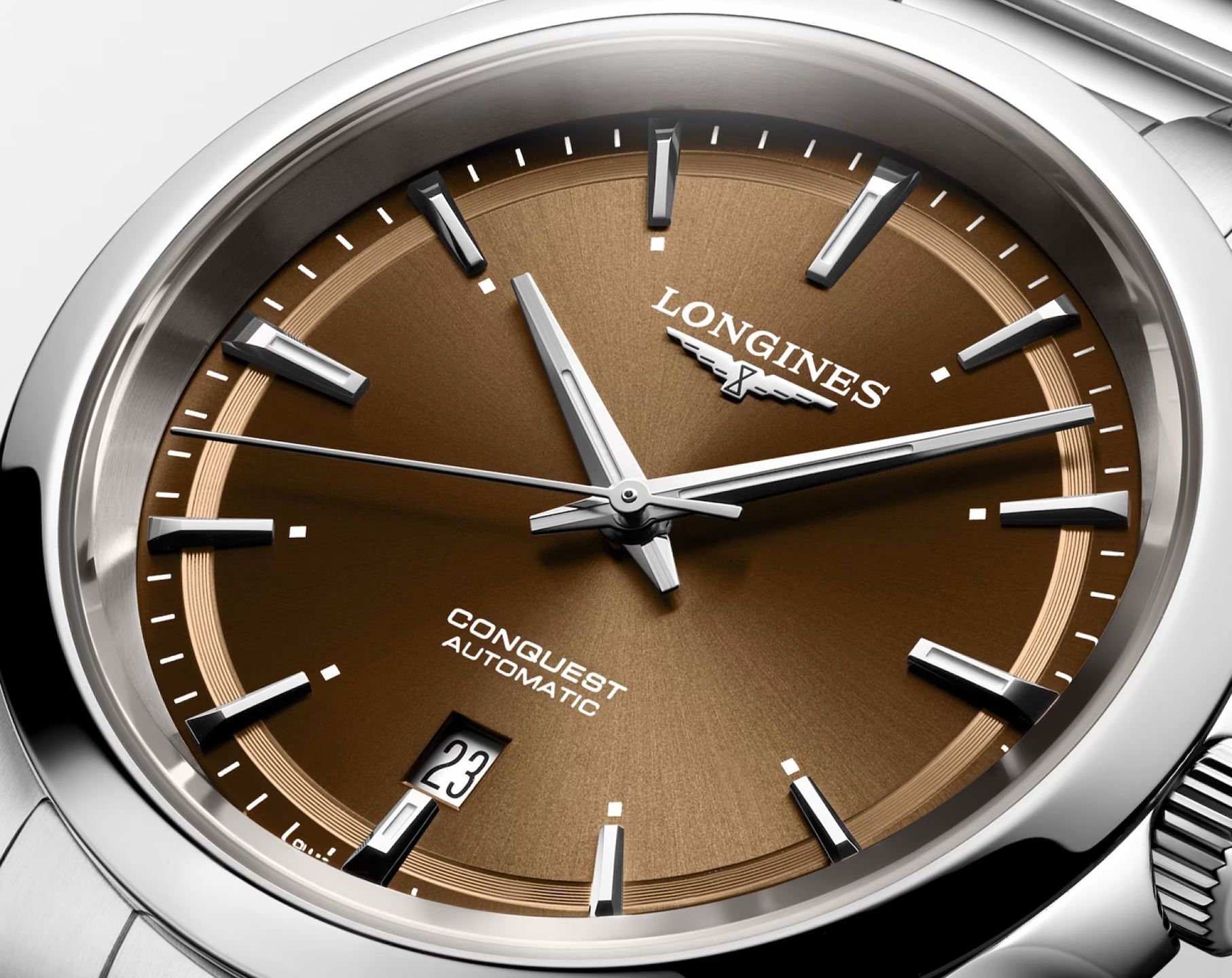 Longines Conquest  Brown Dial 41 mm Automatic Watch For Men - 3