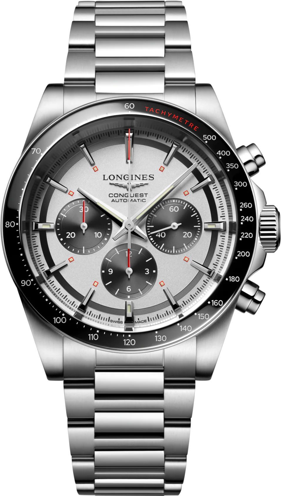 Longines Conquest  Silver Dial 42 mm Automatic Watch For Men - 1