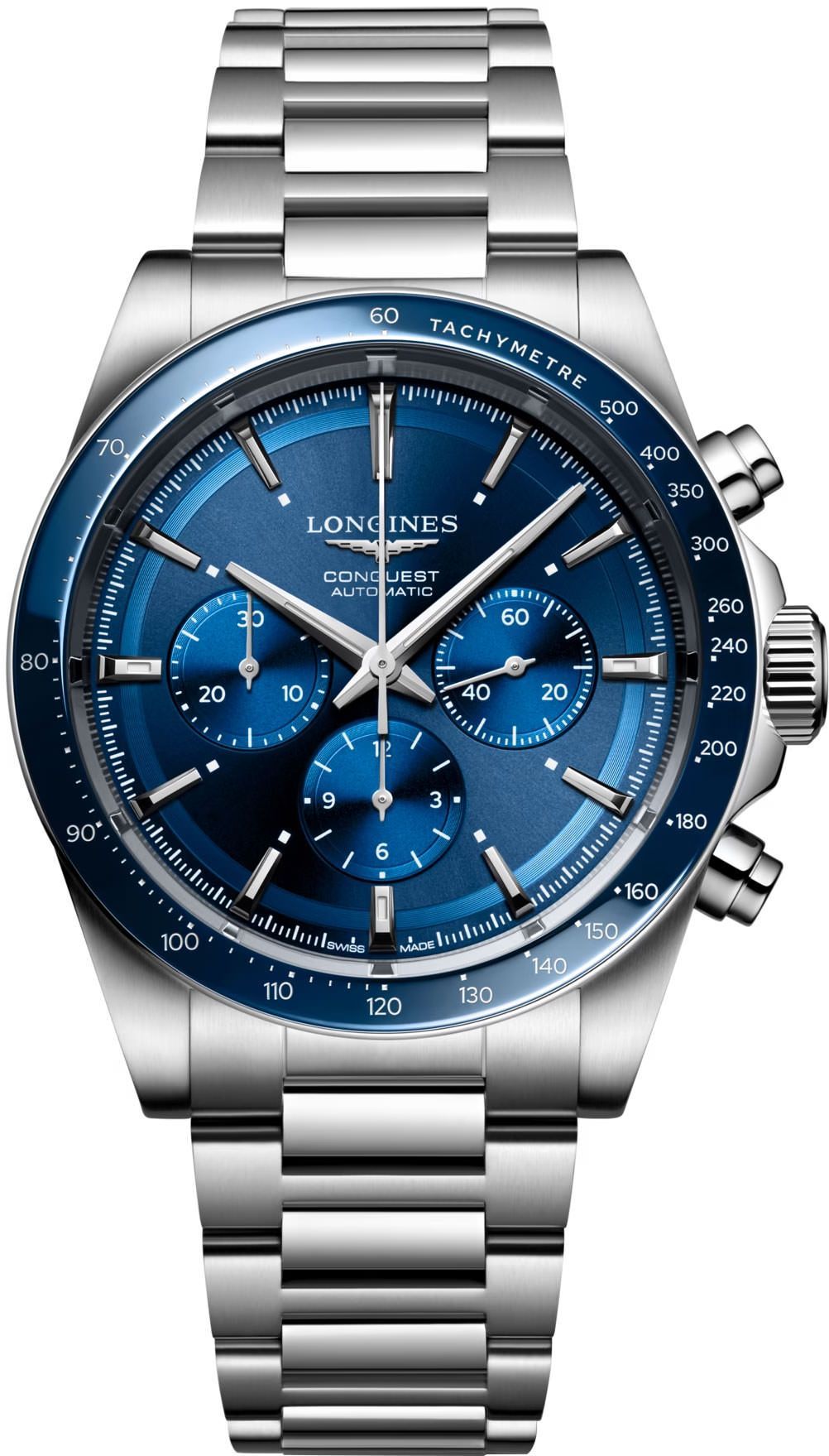 Longines Conquest  Blue Dial 42 mm Automatic Watch For Men - 1