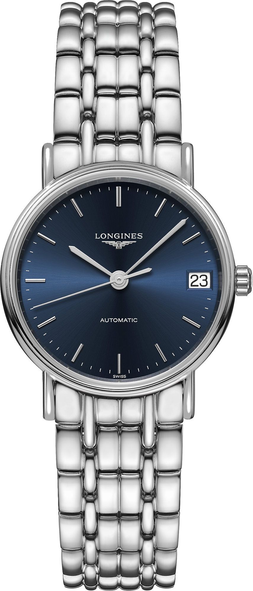 Longines Elegance  Blue Dial 30 mm Automatic Watch For Women - 1