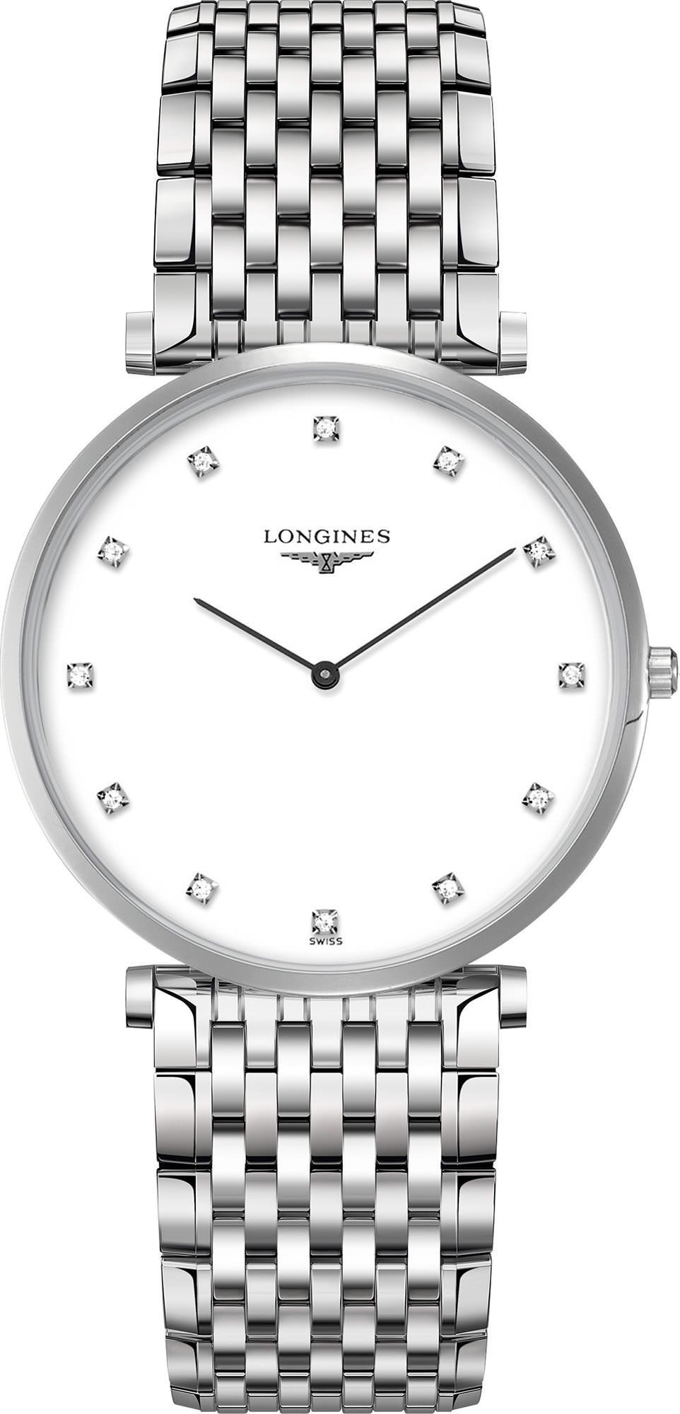 Longines  37 mm Watch in White Dial For Men - 1