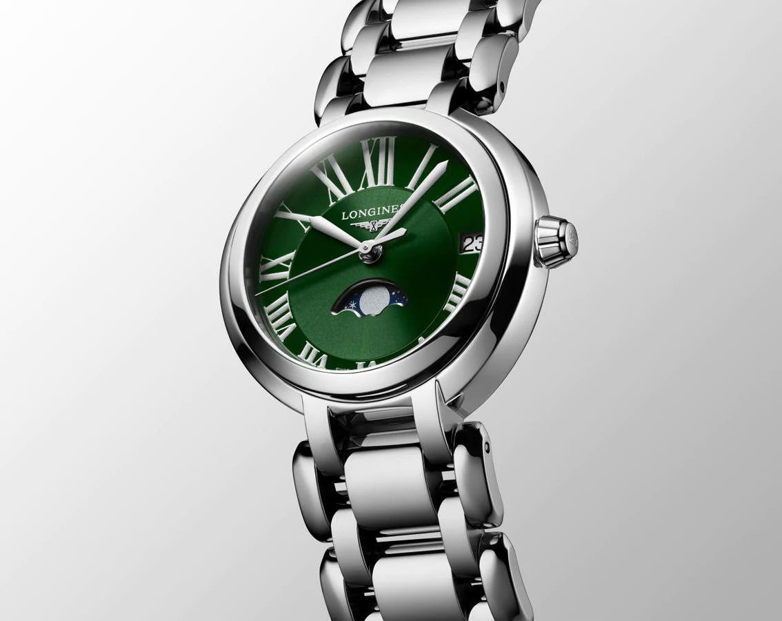 Longines  30.50 mm Watch in Green Dial For Women - 2