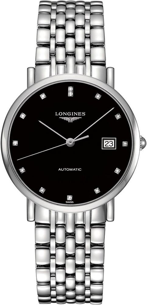 Longines Elegant  Black Dial 37 mm Automatic Watch For Men - 1