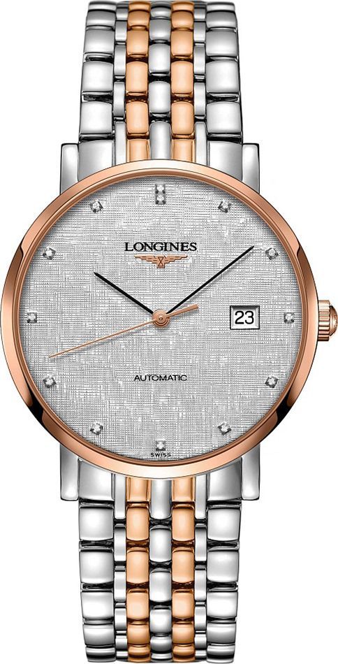 Longines The Longines Elegant Collection  Grey Dial 39 mm Automatic Watch For Men - 1
