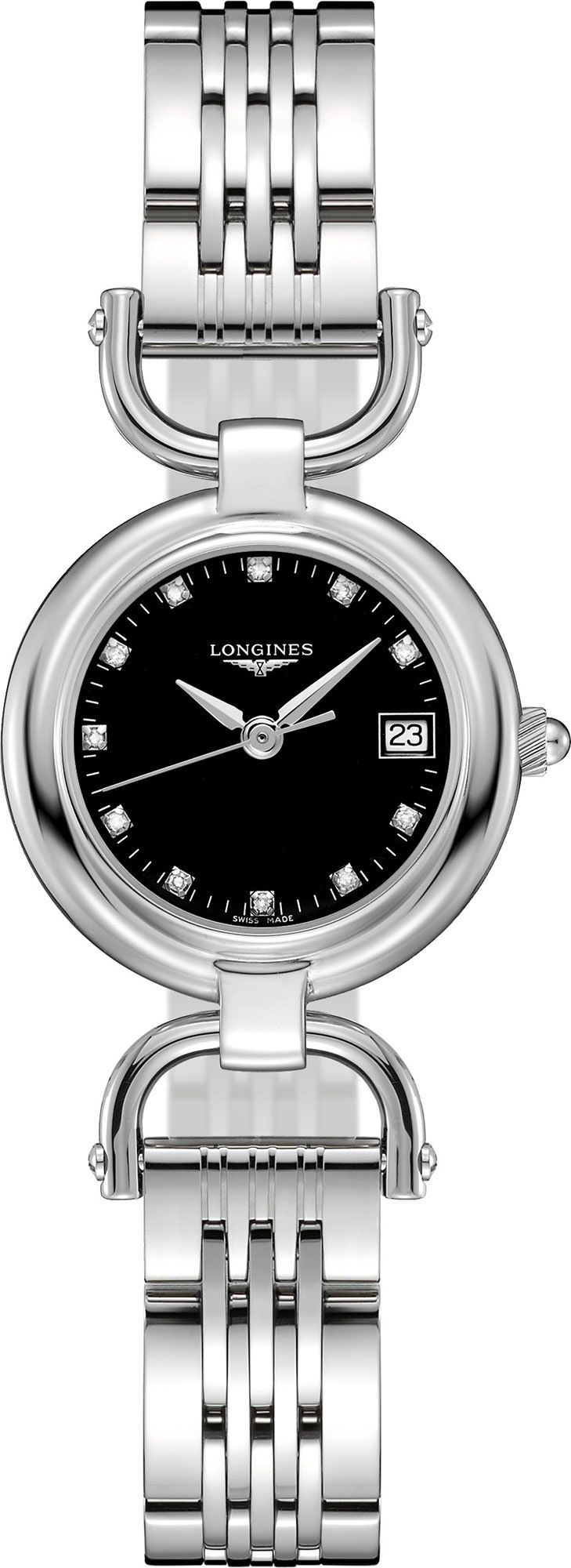 Longines Elegance The Longines Equestrian Collection Black Dial 26.5 mm Quartz Watch For Women - 1