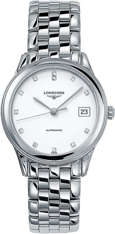 Longines  35.6 mm Watch in White Dial For Men - 1