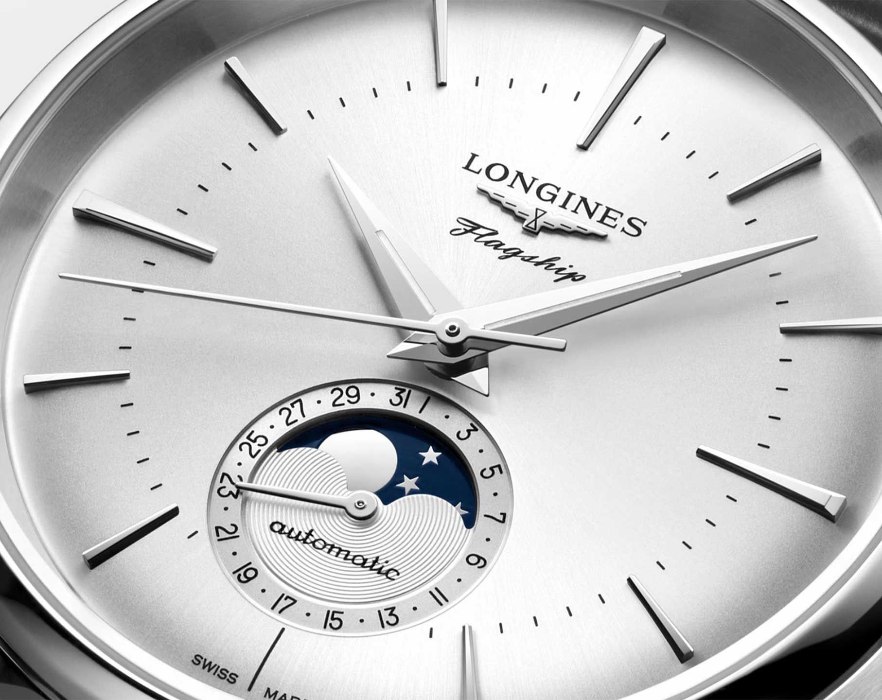 Longines  38.5 mm Watch in Silver Dial For Men - 3