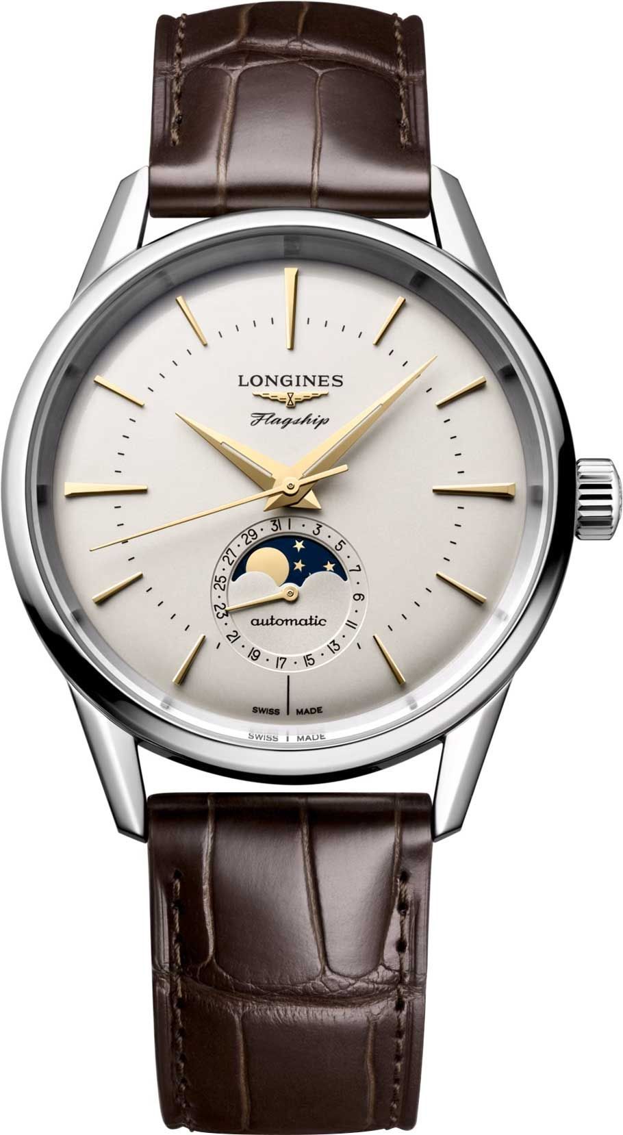 Longines Flagship  Silver Dial 38.5 mm Automatic Watch For Men - 1