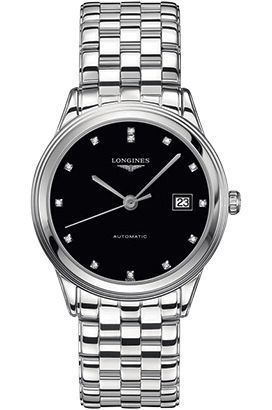 Longines Flagship  Black Dial 38 mm Automatic Watch For Men - 1