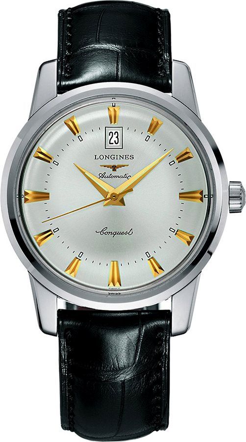 Longines Conquest Heritage  Silver Dial 40 mm Automatic Watch For Men - 1