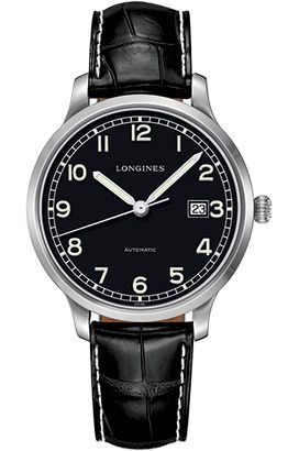 Longines Heritage  Black Dial 40 mm Automatic Watch For Men - 1