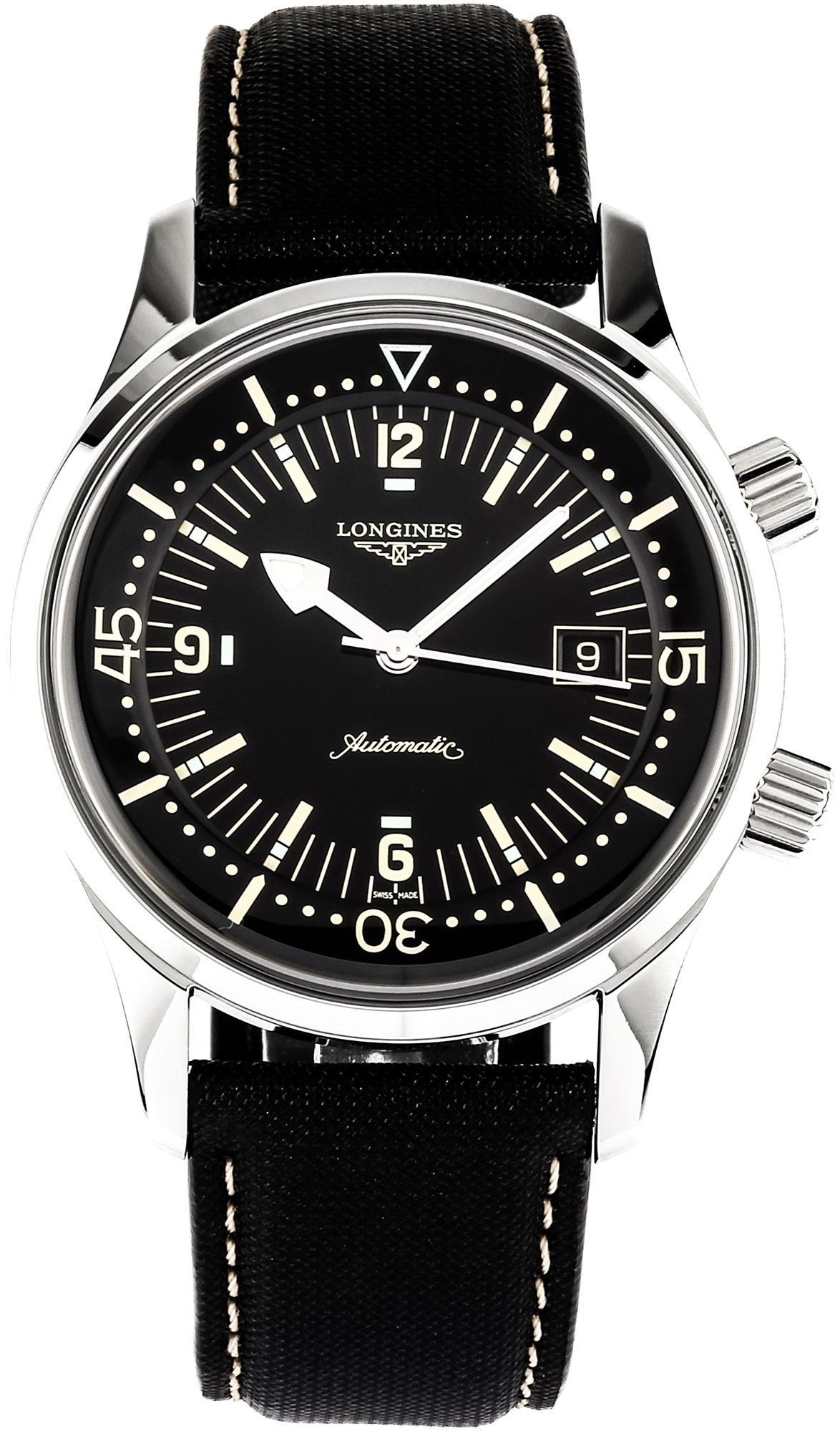 Longines Longines Legend Diver  Black Dial 42 mm Automatic Watch For Men - 1