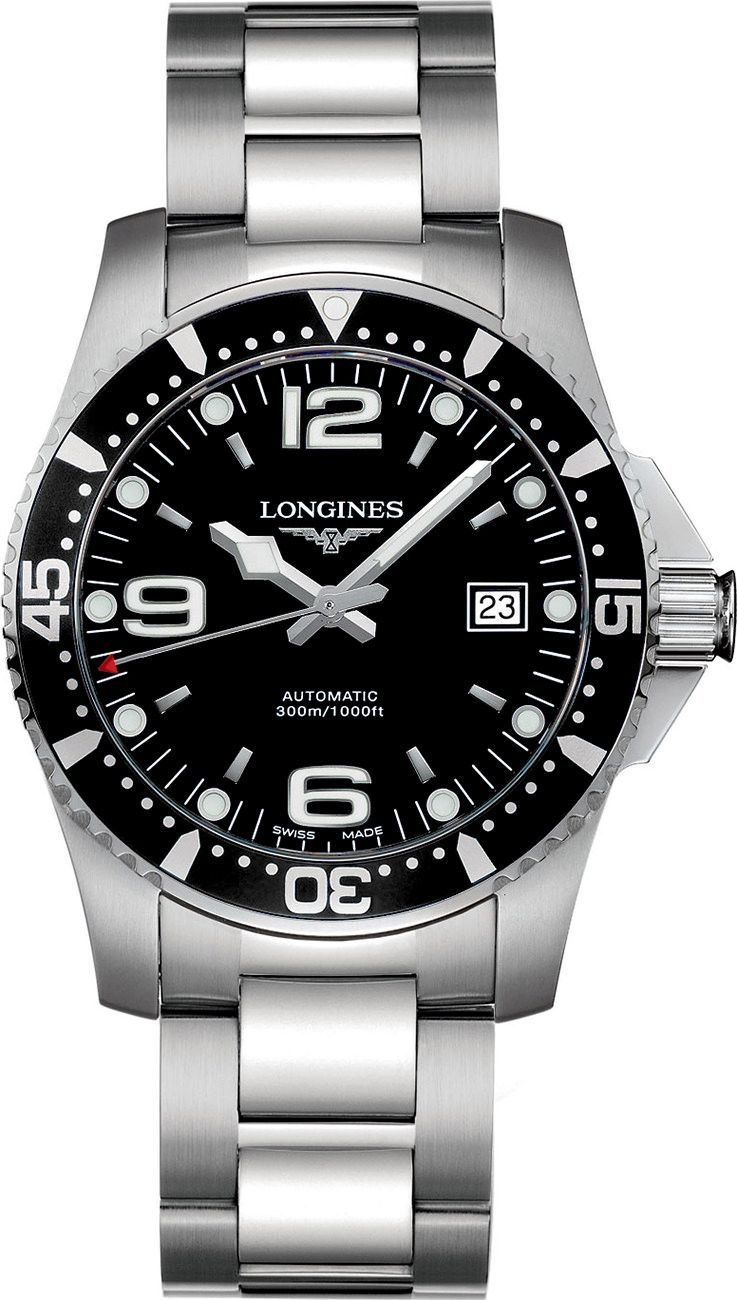 Longines Sport  Black Dial 41 mm Automatic Watch For Men - 1