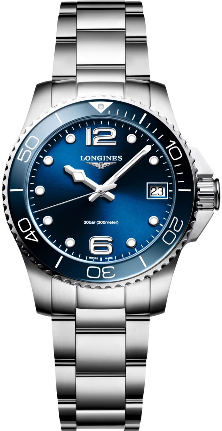 Longines HydroConquest  Blue Dial 32 mm Quartz Watch For Women - 1