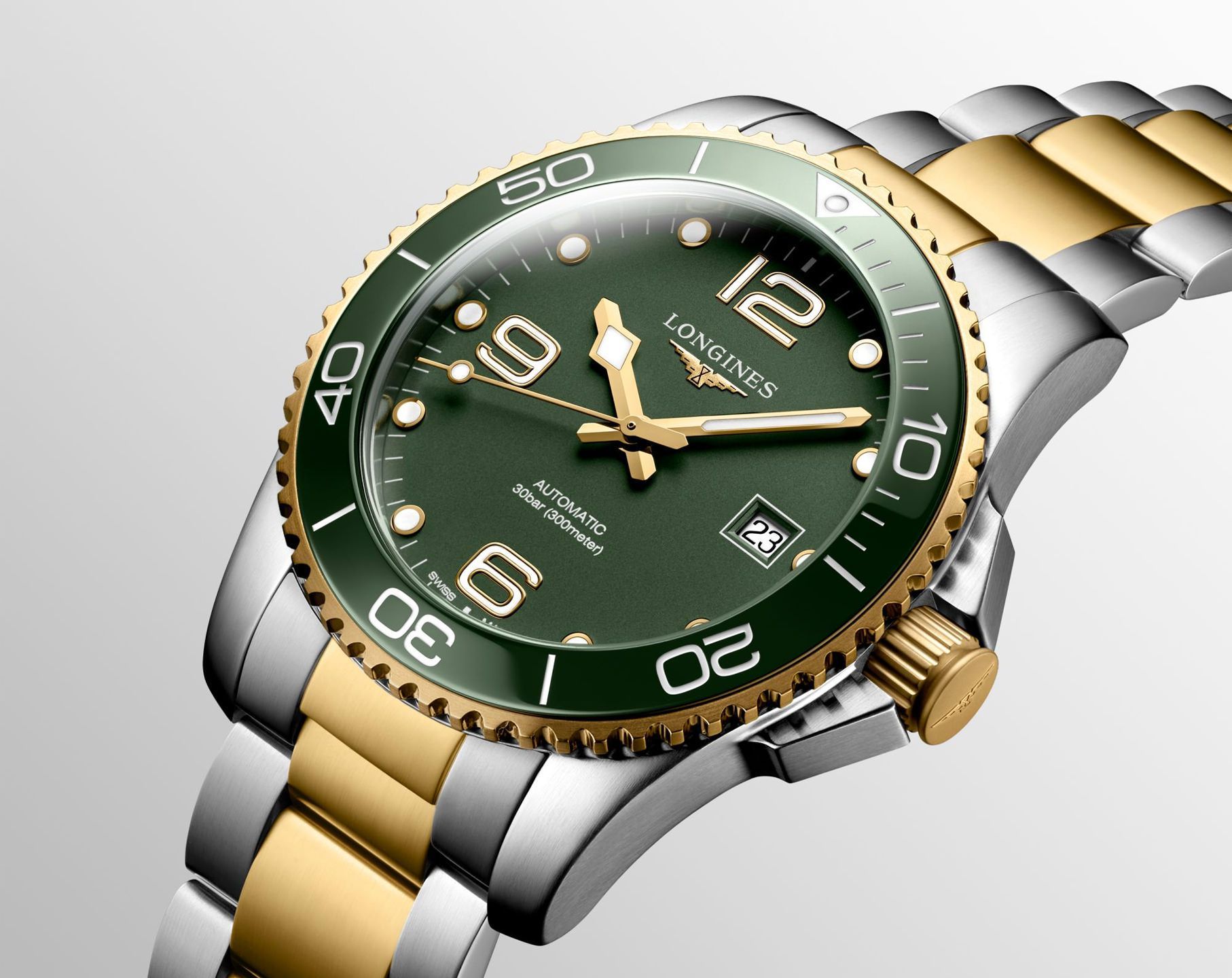 Longines HydroConquest  Green Dial 41 mm Automatic Watch For Men - 2