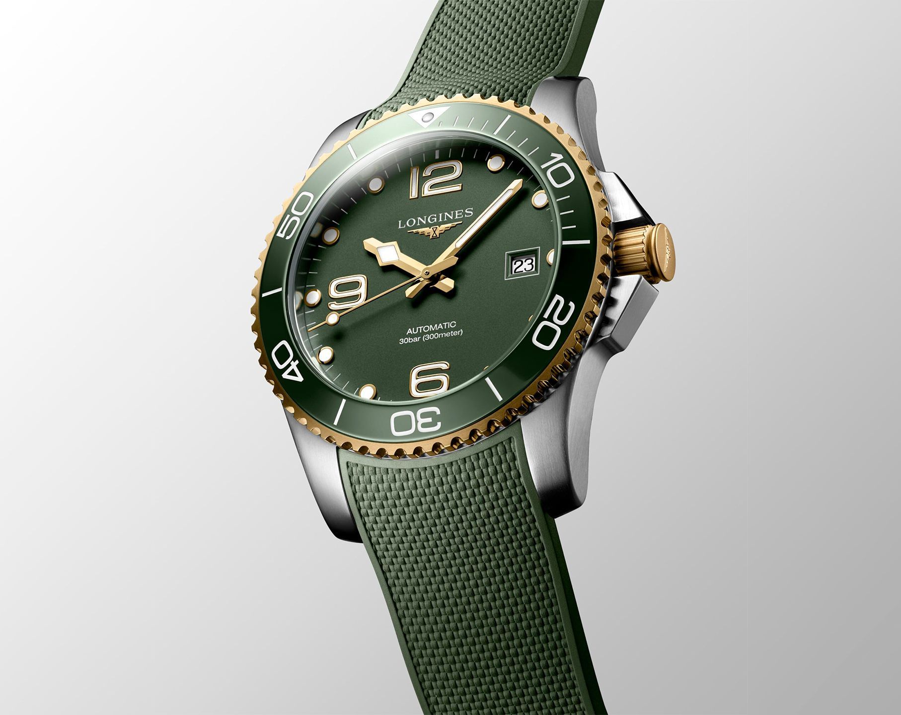 Longines HydroConquest  Green Dial 41 mm Automatic Watch For Men - 3