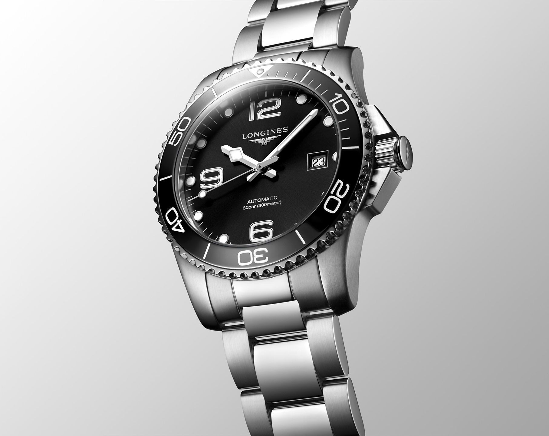 Longines Conquest HydroConquest Black Dial 41 mm Automatic Watch For Men - 8